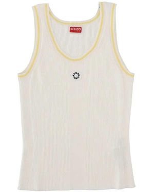 KENZO Crewneck Appliqué Logo Shirt - White