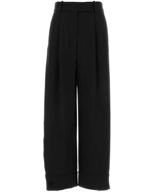 Giorgio Armani Pantalone Con Bottone Polso - Black
