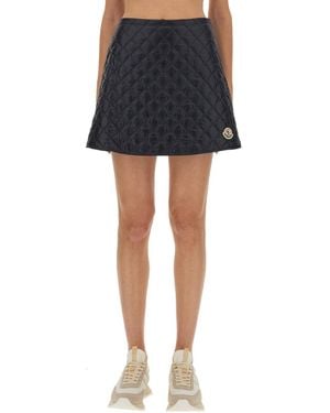Moncler Quilted Skirt - Blue