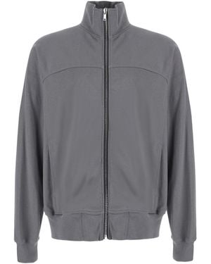 Rick Owens Zipfront Jogger With Zip Closure And Logo - Gray