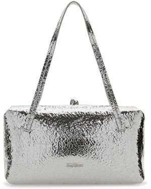 Jil Sander Nappa Leather Goji Pillow Shoulder Bag - Gray