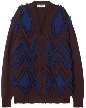 Lanvin Jacquard Cardigan - Blue