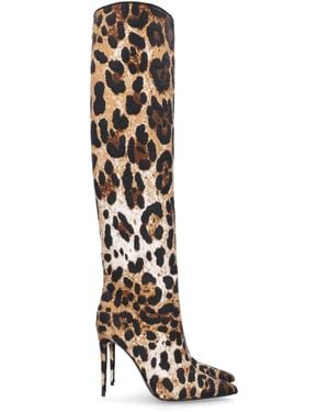 Dolce & Gabbana Dolce & Gabbana "Leo" Jacquard Boot - White