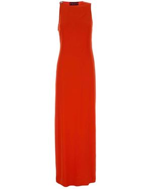 Gucci Fluo Crepe Dress - Red