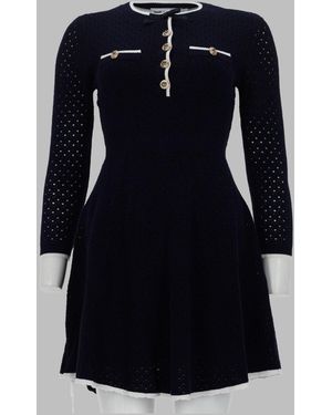 Self-Portrait Chic Mini Dress For - Blue