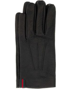 Gucci Leather Gloves - Black