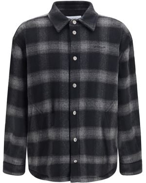 Off-White c/o Virgil Abloh Padded Flannel Jacket - Black