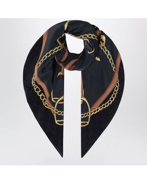 Gucci Printed Silk Crãªpe Carre - Black