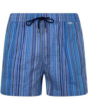 Paul Smith Swim Short Jacquard Signature - Blue