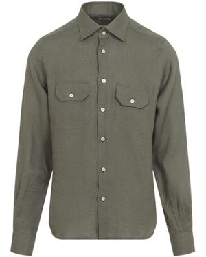 Kiton Linen Shirt - Green