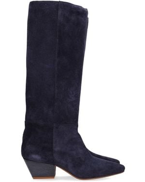 forte_forte Forte_Forte High-Top Suede Boots - Blue