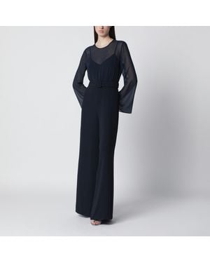 P.A.R.O.S.H. Jumpsuit With Belt - Blue