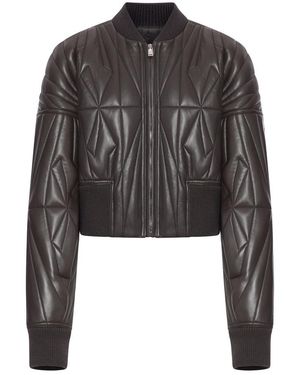 Moncler Rick Owens Geocamo Cropped Jacket - Black