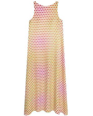 Dries Van Noten Long Printed Dress - Pink