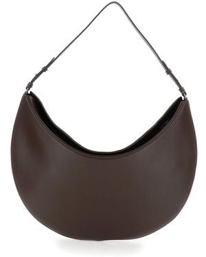 Jacquemus 'Le Calisso Rond Large' Shoulder Bag With Adjustable Strap And Embossed Logo - Brown
