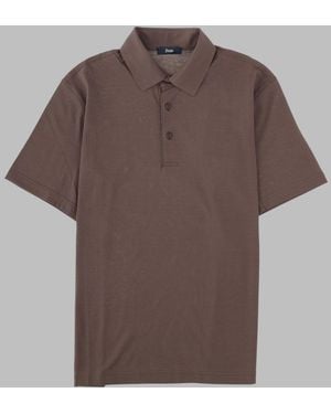 Herno Polo Shirt Cotton - Brown