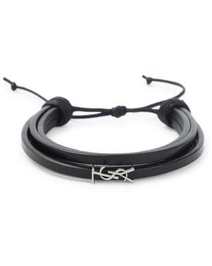 Saint Laurent Ysl Bracelet - Black