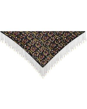 Etro Beaded Scarf - Black