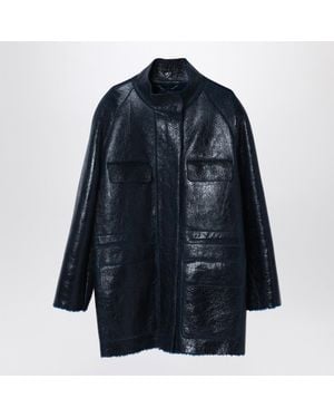 Fendi Dark Sheepskin Jacket - Blue