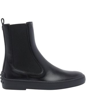Tod's Gommino Detail Booties - Black
