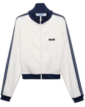 Prada Zip-Up Fleece Jacket - Blue