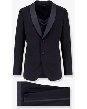 Giorgio Armani Virgin Wool Tuxedo - Blue
