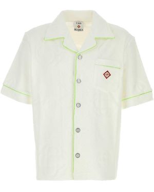 CASABLANCA Cotton Blend Shirt - White