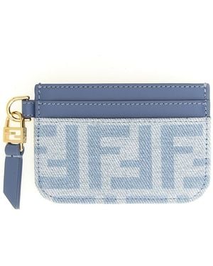 Fendi 'Baguette' Card Holder - Blue