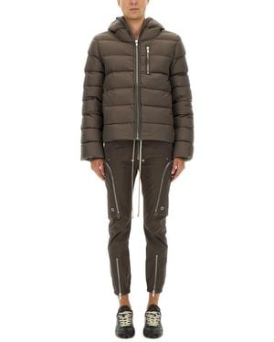 Rick Owens Hooded Puffer Jacket - Gray