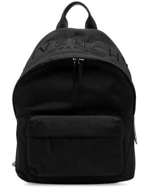 Givenchy Embossed Logo Backpack - Black