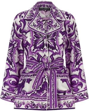 Dolce & Gabbana Pajama Shirt - Purple
