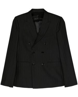 Celine Double-Breasted Jacket - Black
