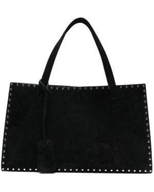Phoebe Philo Stud Cabas Small Leather Tote - Black