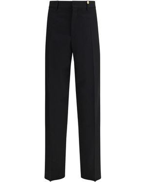 Versace Formal Wool Pants - Black