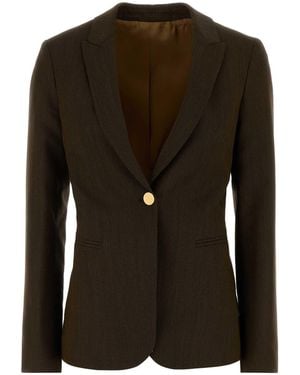 Alberta Ferretti Mud Twill Blazer - Black