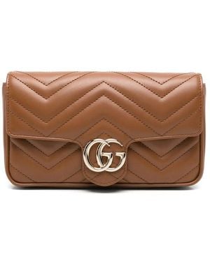 Gucci Clutch Bags - Brown