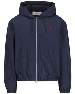 Celine Nylon Windbreaker - Blue