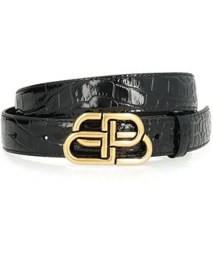 Balenciaga Thin Belt "Bb" - Black