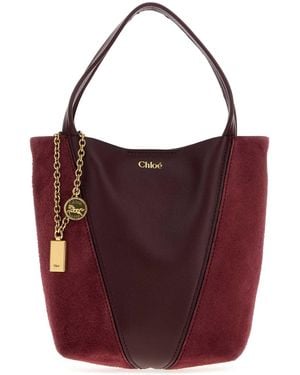 Chloé Mini Spin Bucket Handbag - Red