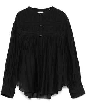 Isabel Marant Plalia Cotton Shirt - Black