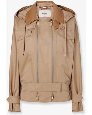 Fendi Cotton Jacket - Natural