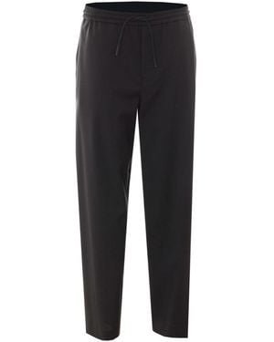 Loewe Wool Drawstring Pants - Black