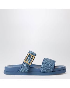 Fendi Feel Slides - Blue