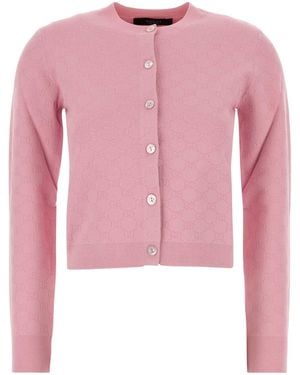 Gucci Knit Cardigan - Pink