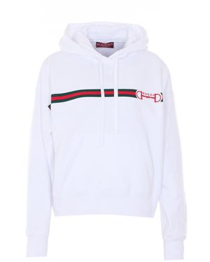 Gucci Clamp Logo Hoodie - White