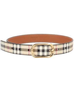 Burberry Belt "Check" - Brown