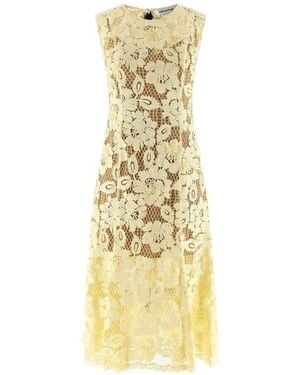 Self-Portrait Lace Midi Dress - Metallic