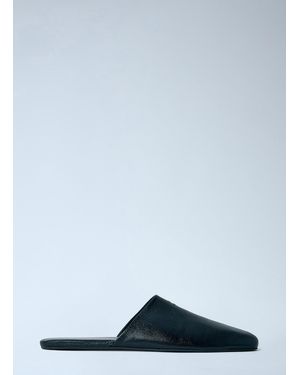 Miu Miu Leather Slippers - Black