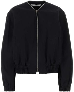 Alexander Wang Cotton Bomber Jacket - Black