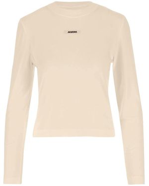 Jacquemus Crew Neck T-Shirt - Natural